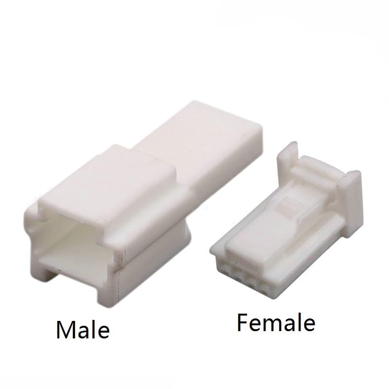 automotive wire connectors 4 Pin Parking Transducer Socket Car Tailgate Camera Switch Socket Automotive Connector Fit Compatible 1612035-1 1473672-1 Car maintenance(Male with Pin,10Pcs) - 图片 2